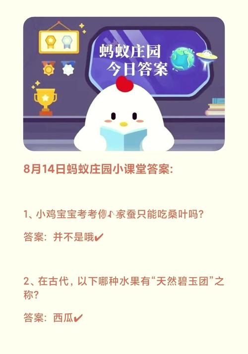 还在为蚂蚁庄园答案发愁？这里有你想要的全部答案！