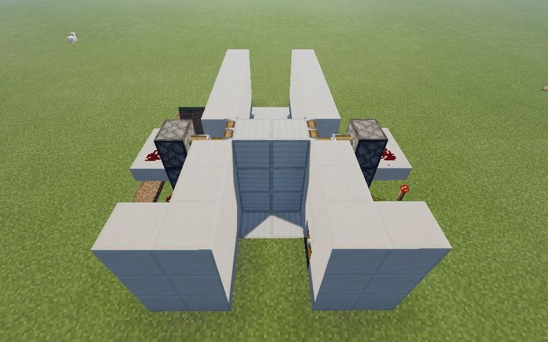 我的世界:最简单的活塞门建造方法分享