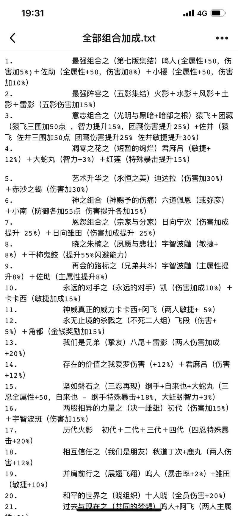 火影忍者羁绊2 3 1全英雄密码大全及使用攻略