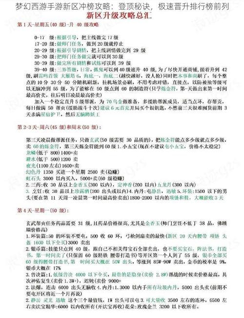 梦幻西游神器攻略大全：快速提升战力技巧详解