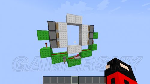 我的世界:最简单的活塞门建造方法分享