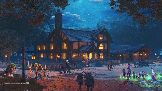 闪金镇风情：体验小镇宁静与狮王之傲旅店的热情