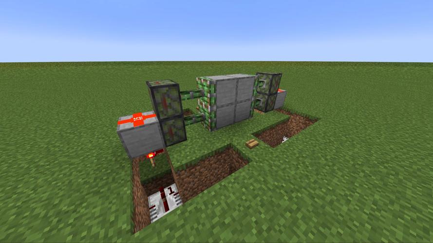 我的世界:最简单的活塞门建造方法分享