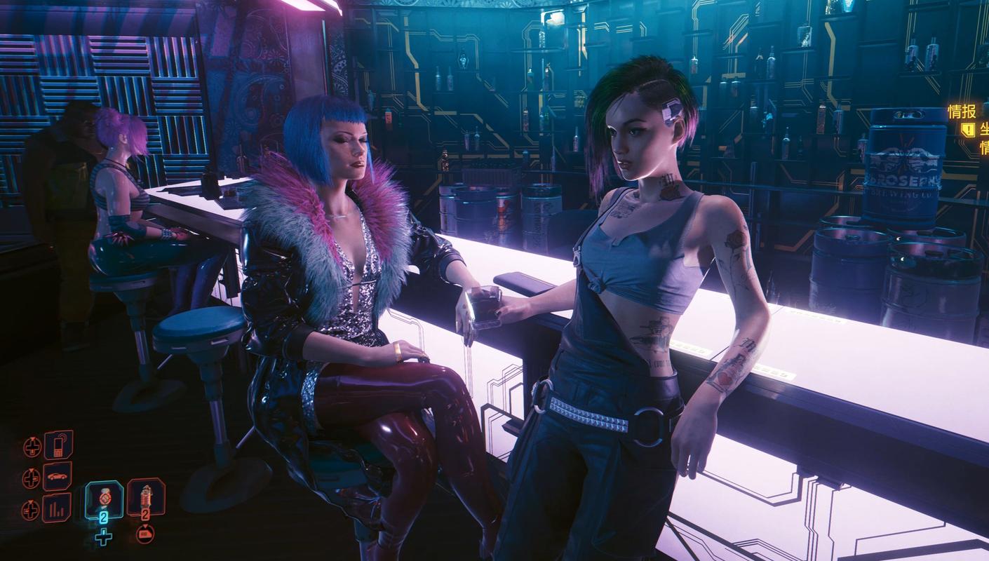 赛博女孩游戏:2077未来都市的冒险与战斗!