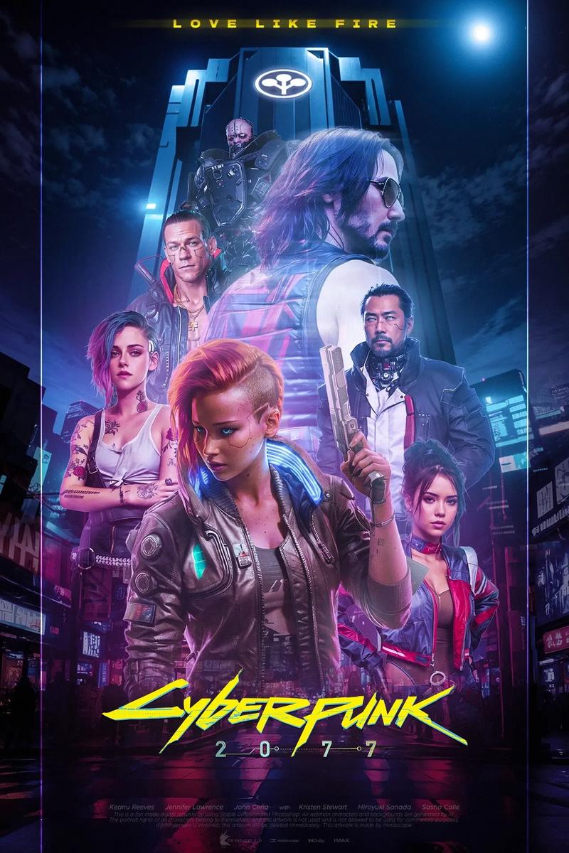 赛博女孩游戏:2077未来都市的冒险与战斗!